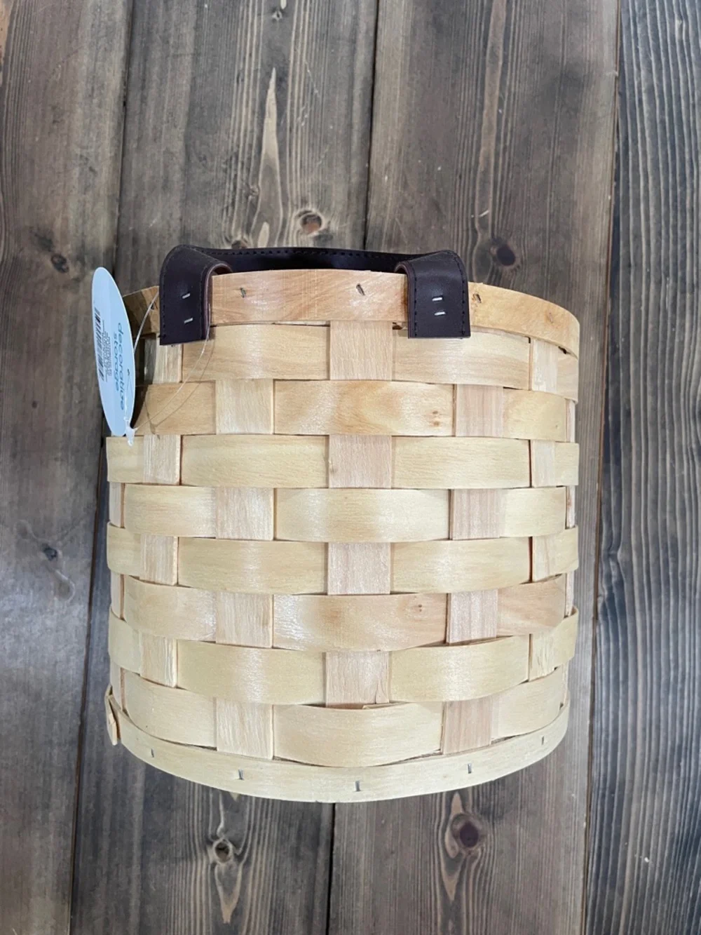 Handcrafted Wooden Decorative Storage Basket